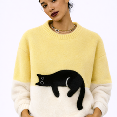 Gari | Sudadera de mujer con estampado de gato