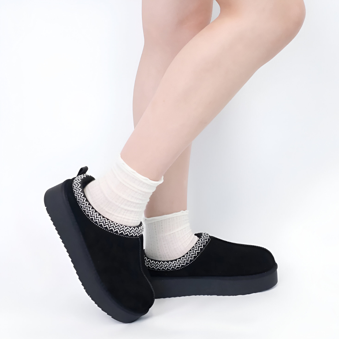 Braided Plataform Slipper Shoes