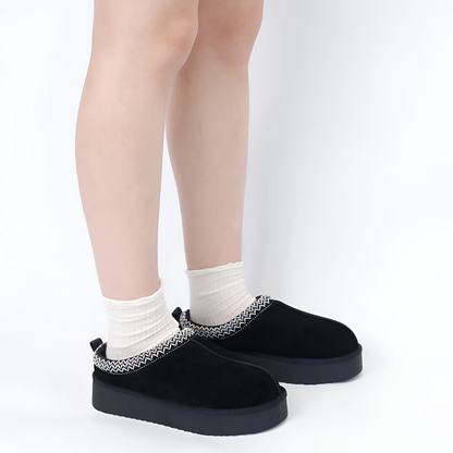 Braided Plataform Slipper Shoes