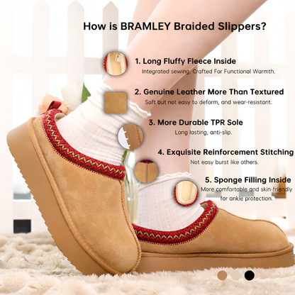 Braided Plataform Slipper Shoes