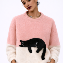 Gari | Sudadera de mujer con estampado de gato